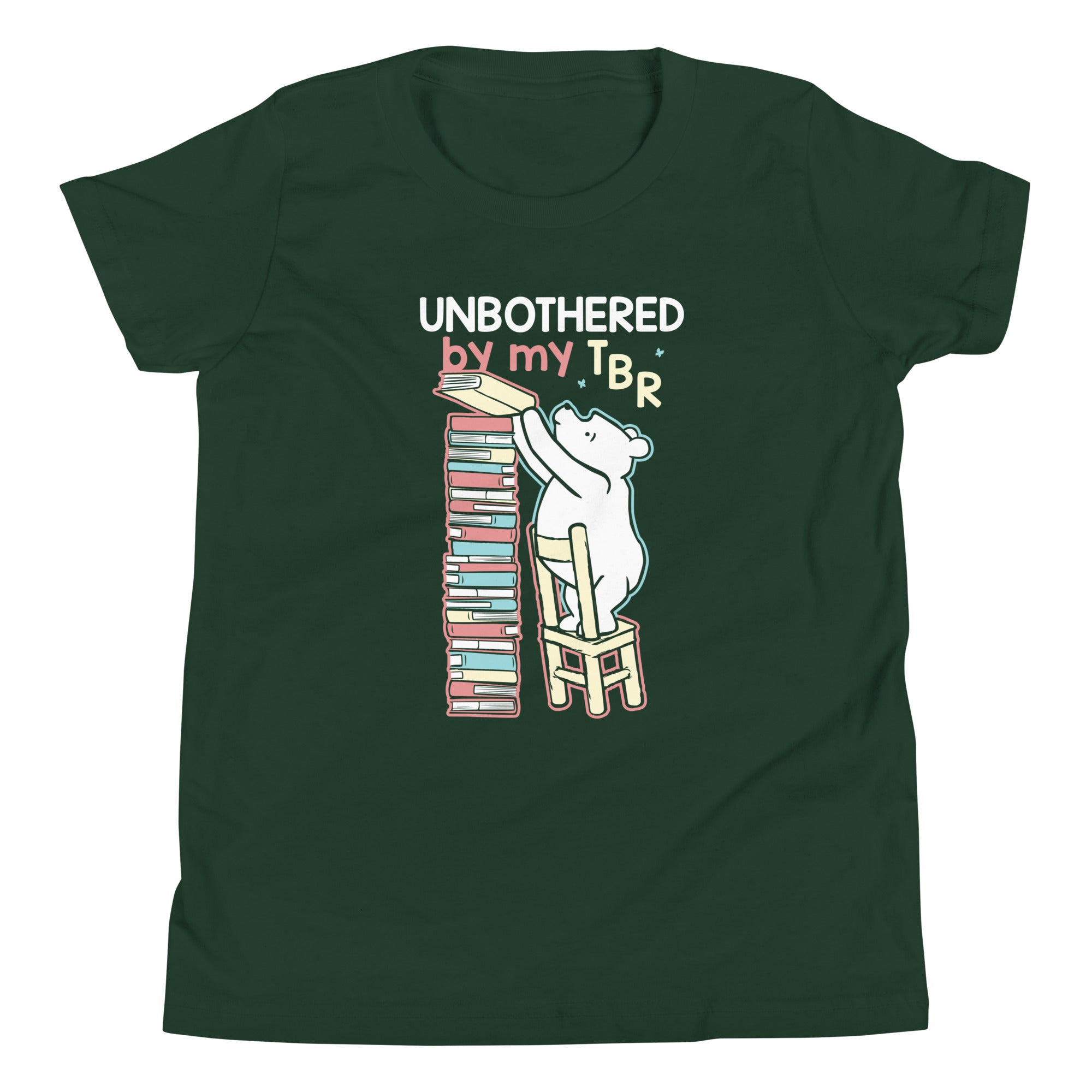Unbothered By My TBR Kid's Youth Tee Hoodie, Sweatshirt | CoreVibeTees.com (Image 4)