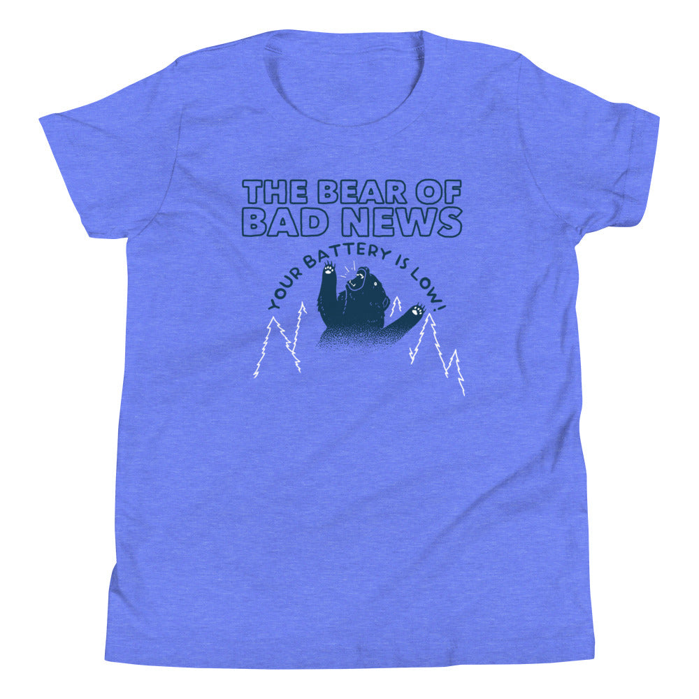 The Bear Of Bad News Kid's Youth Tee Hoodie, Sweatshirt | CoreVibeTees.com (Image 3)
