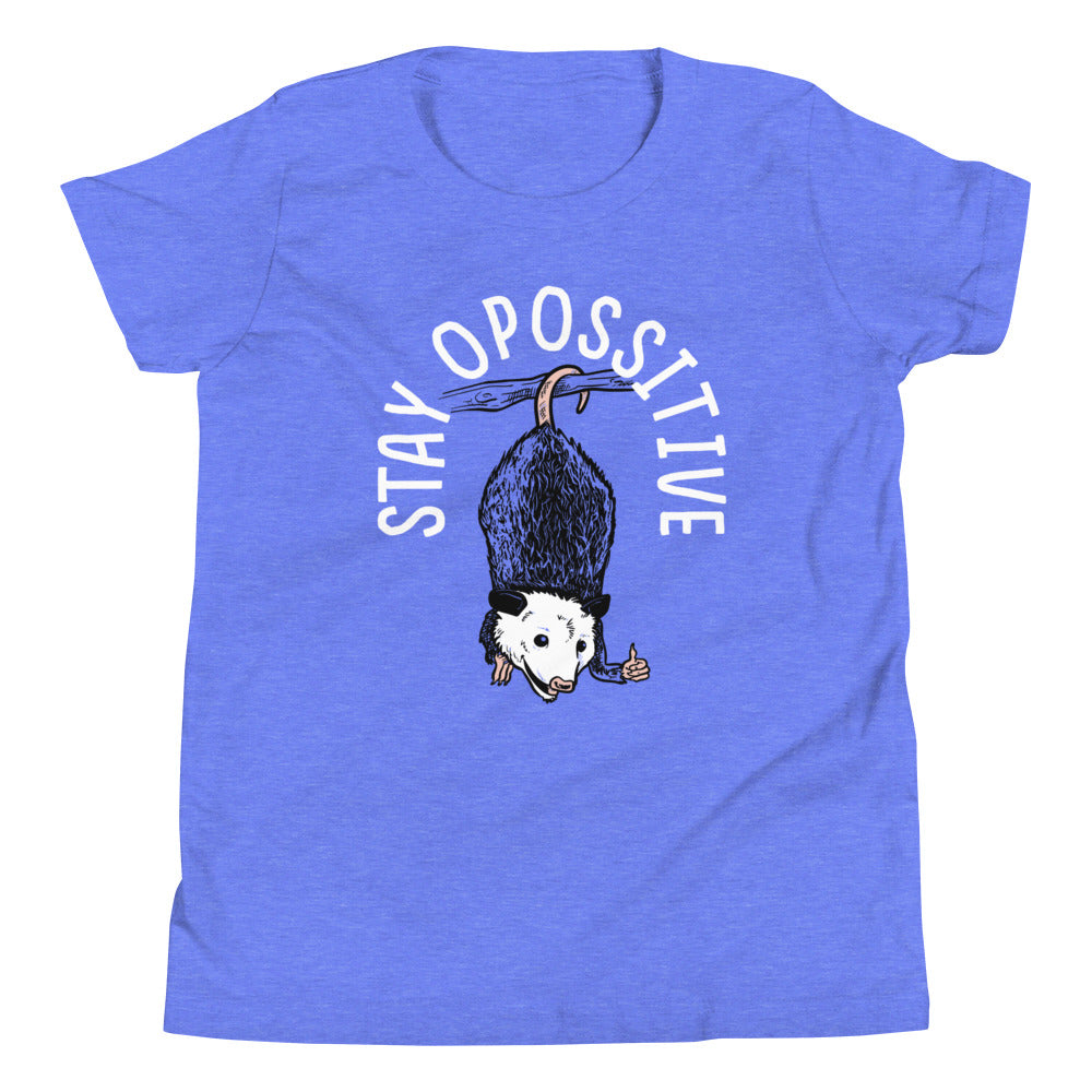 Stay Opossitive Kid's Youth Tee Hoodie, Sweatshirt | CoreVibeTees.com (Image 4)