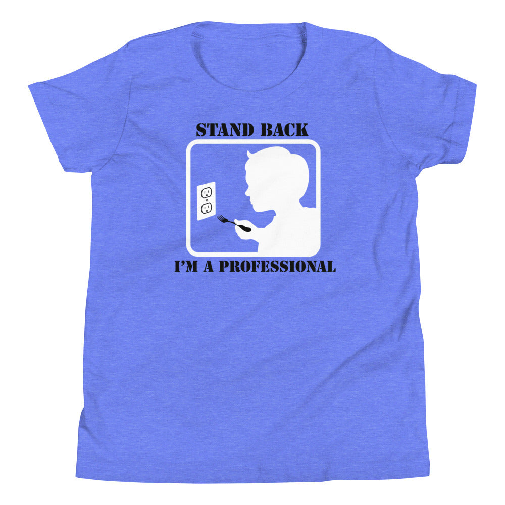 Stand Back, I'm A Professional Kid's Youth Tee Hoodie, Sweatshirt | CoreVibeTees.com (Image 4)
