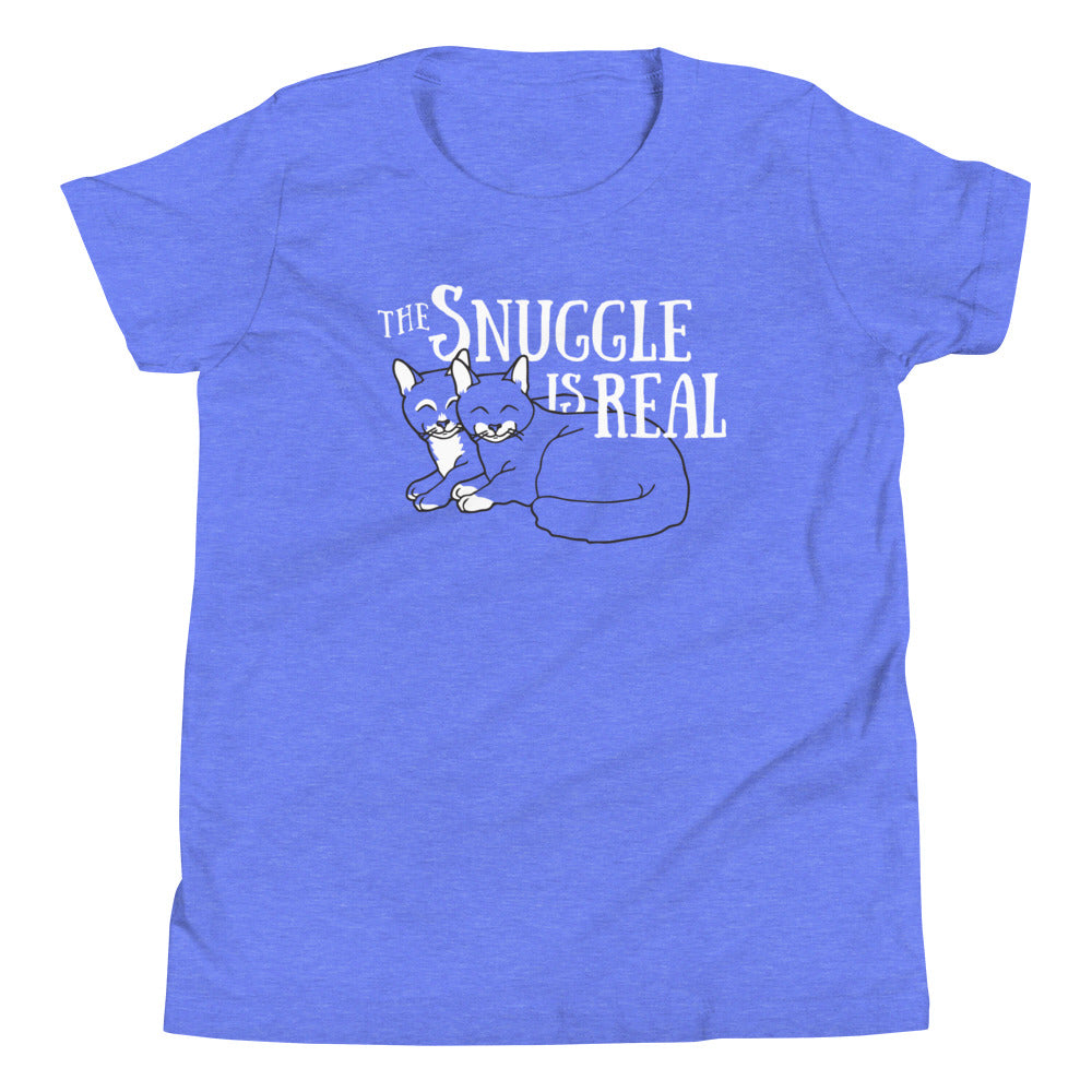 The Snuggle Is Real Kid's Youth Tee Hoodie, Sweatshirt | CoreVibeTees.com (Image 3)