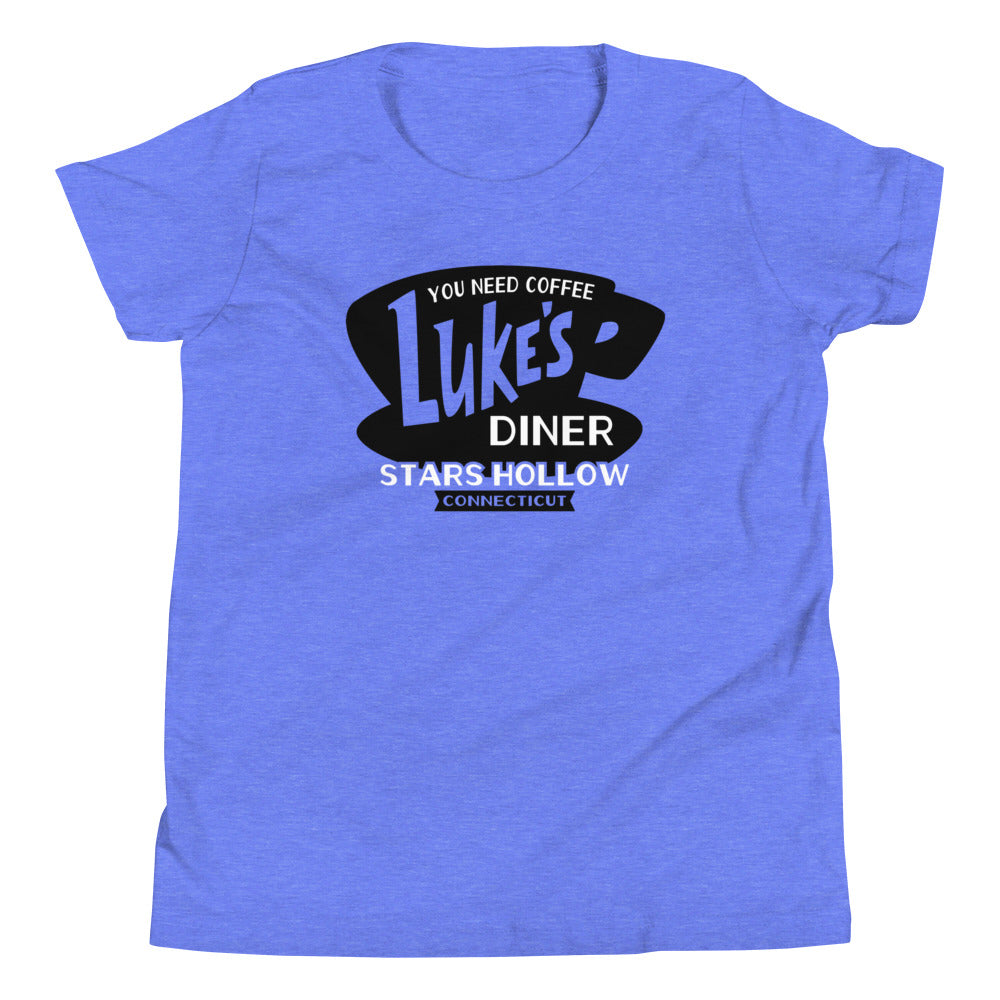 Luke's Diner Kid's Youth Tee Hoodie, Sweatshirt | CoreVibeTees.com (Image 3)