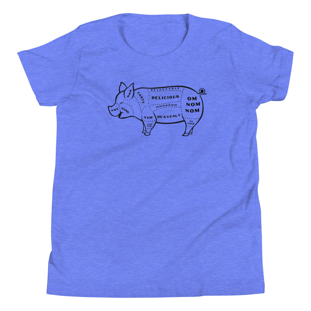 Tasty Pig Cuts Kid's Youth Tee Hoodie, Sweatshirt | CoreVibeTees.com (Image 4)