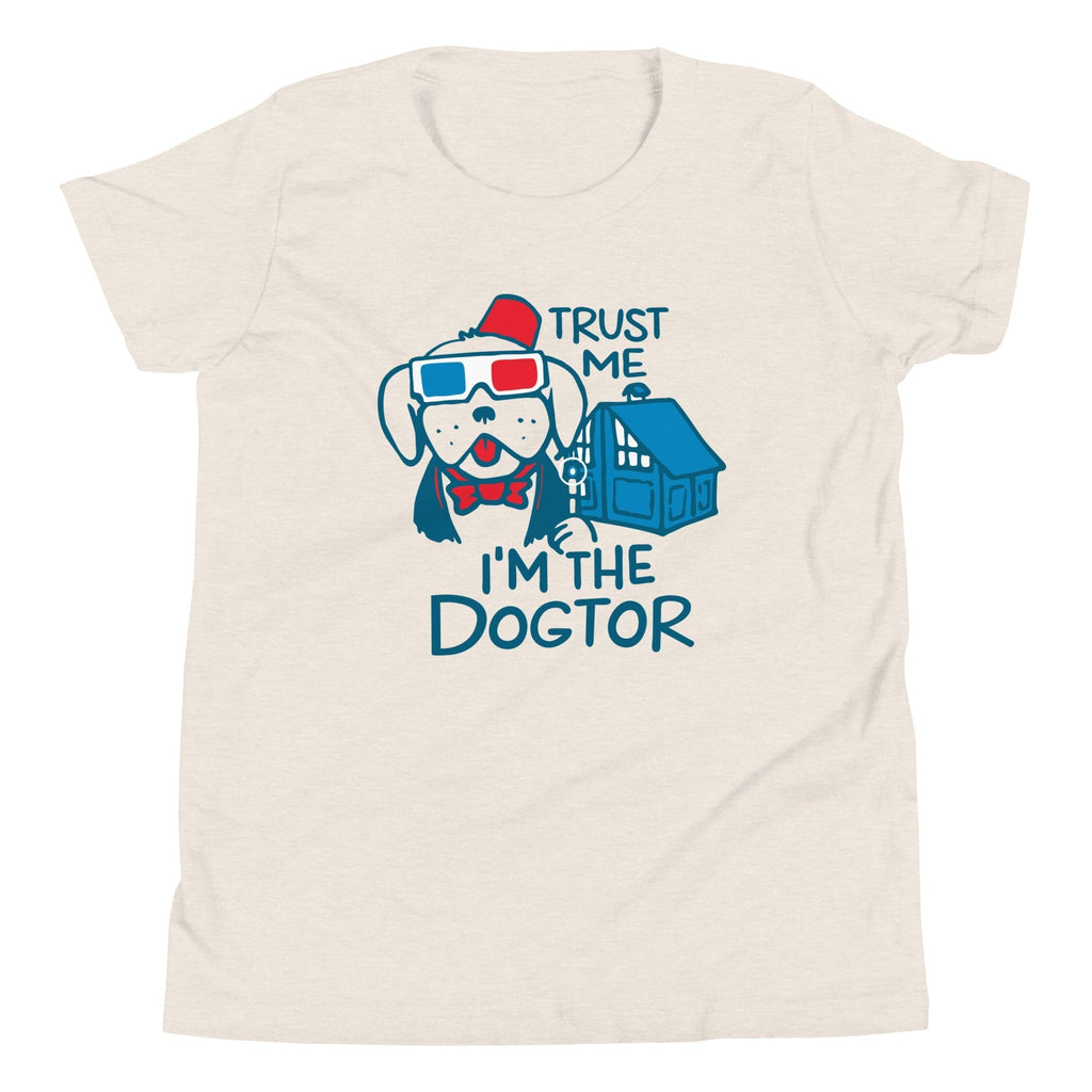 Trust Me, I'm The Dogtor Kid's Youth Tee Hoodie, Sweatshirt | CoreVibeTees.com (Image 2)