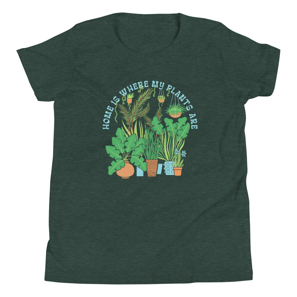 Home Is Where The Plants Are Kid's Youth Tee Hoodie, Sweatshirt | CoreVibeTees.com (Image 4)