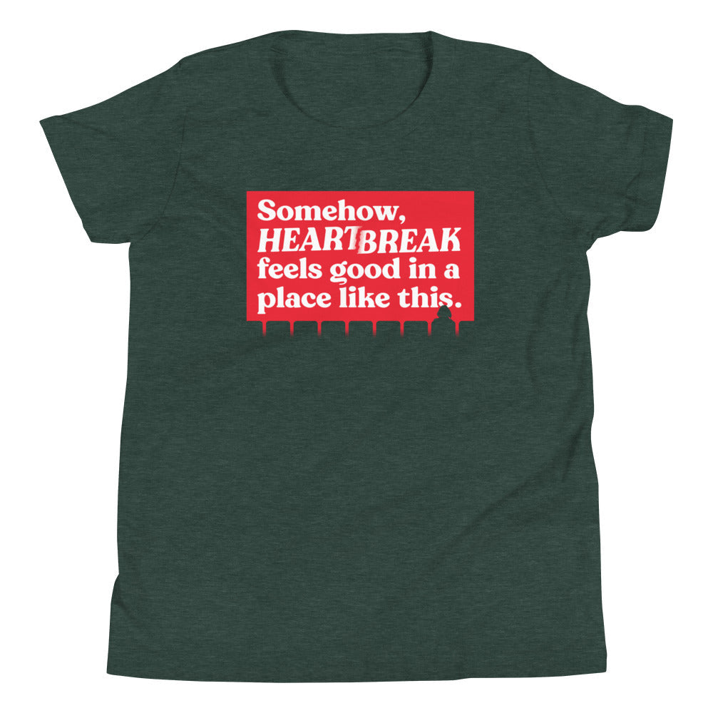 Somehow, Heartbreak Feels Good Kid's Youth Tee Hoodie, Sweatshirt | CoreVibeTees.com (Image 4)