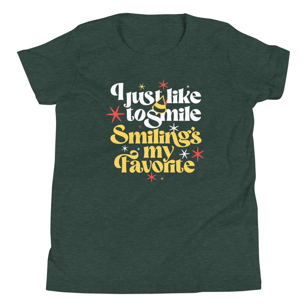 I Just Like To Smile Smiling's My Favorite Kid's Youth Tee Hoodie, Sweatshirt | CoreVibeTees.com (Image 5)