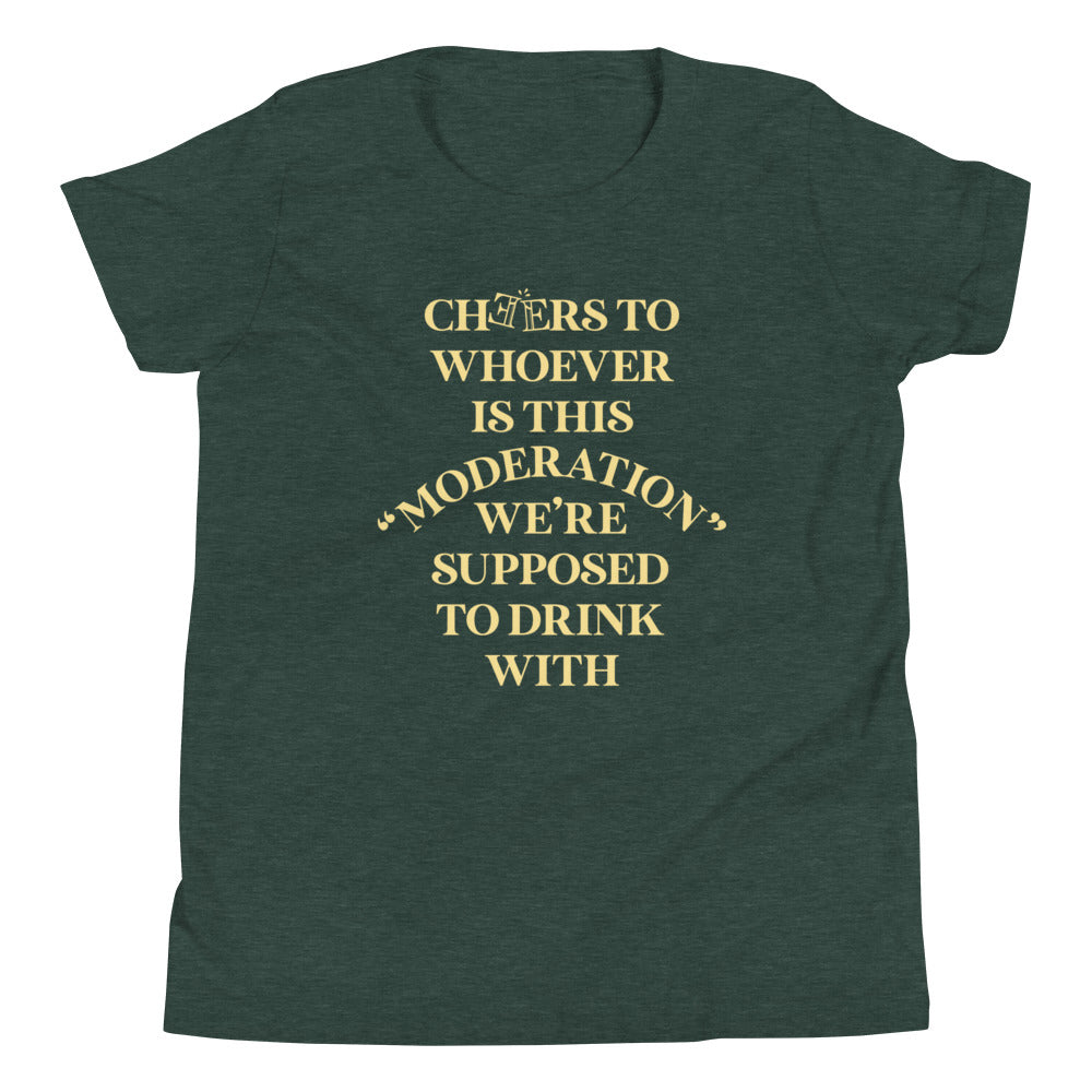 Cheers To Whoever Is This Moderation Kid's Youth Tee Hoodie, Sweatshirt | CoreVibeTees.com (Image 5)