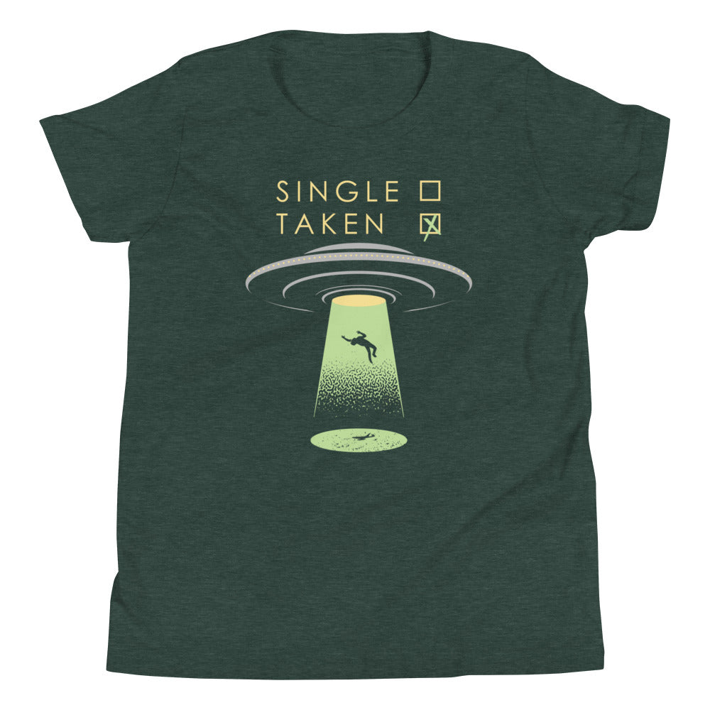Single Taken UFO Kid's Youth Tee Hoodie, Sweatshirt | CoreVibeTees.com (Image 4)