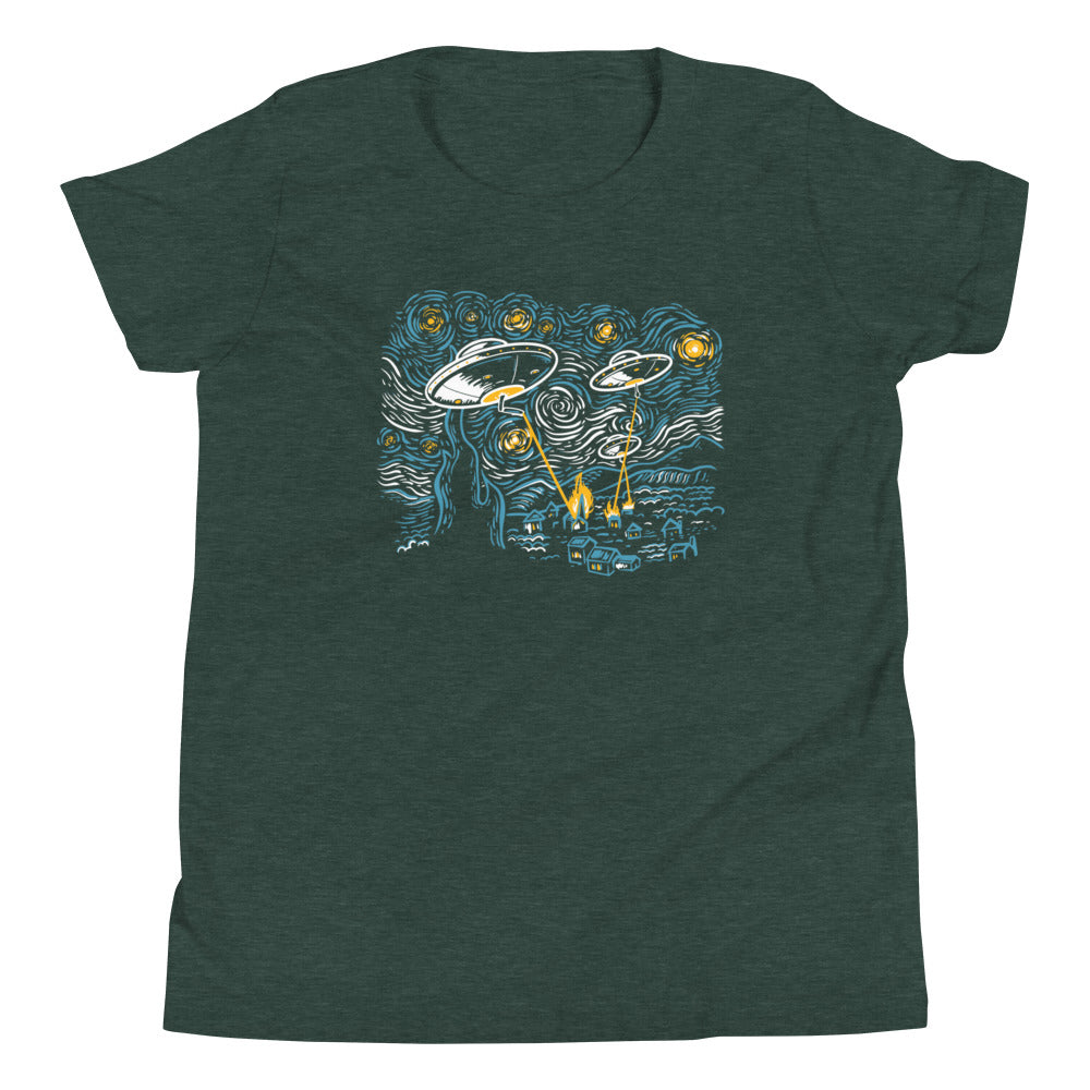 Starry Invasion Kid's Youth Tee Hoodie, Sweatshirt | CoreVibeTees.com (Image 4)