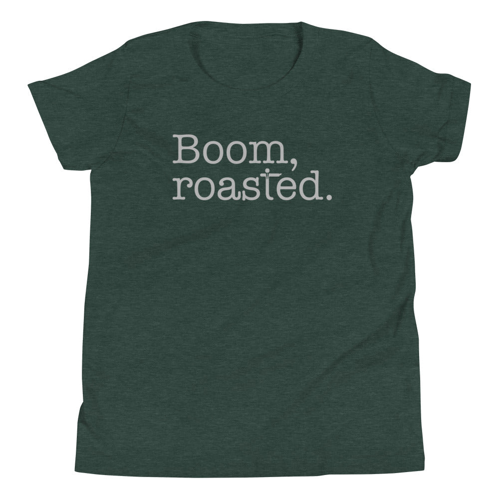 Boom, Roasted Kid's Youth Tee Hoodie, Sweatshirt | CoreVibeTees.com (Image 4)