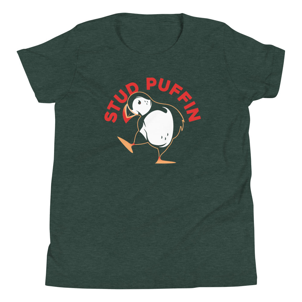 Stud Puffin Kid's Youth Tee Hoodie, Sweatshirt | CoreVibeTees.com (Image 3)