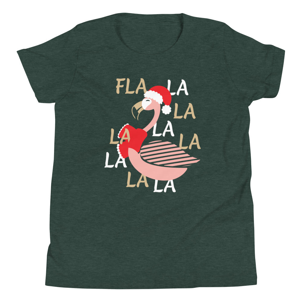 Fla La La Lamingo Kid's Youth Tee Hoodie, Sweatshirt | CoreVibeTees.com (Image 4)