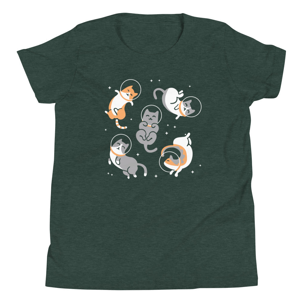 Cats In Space Kid's Youth Tee Hoodie, Sweatshirt | CoreVibeTees.com (Image 3)