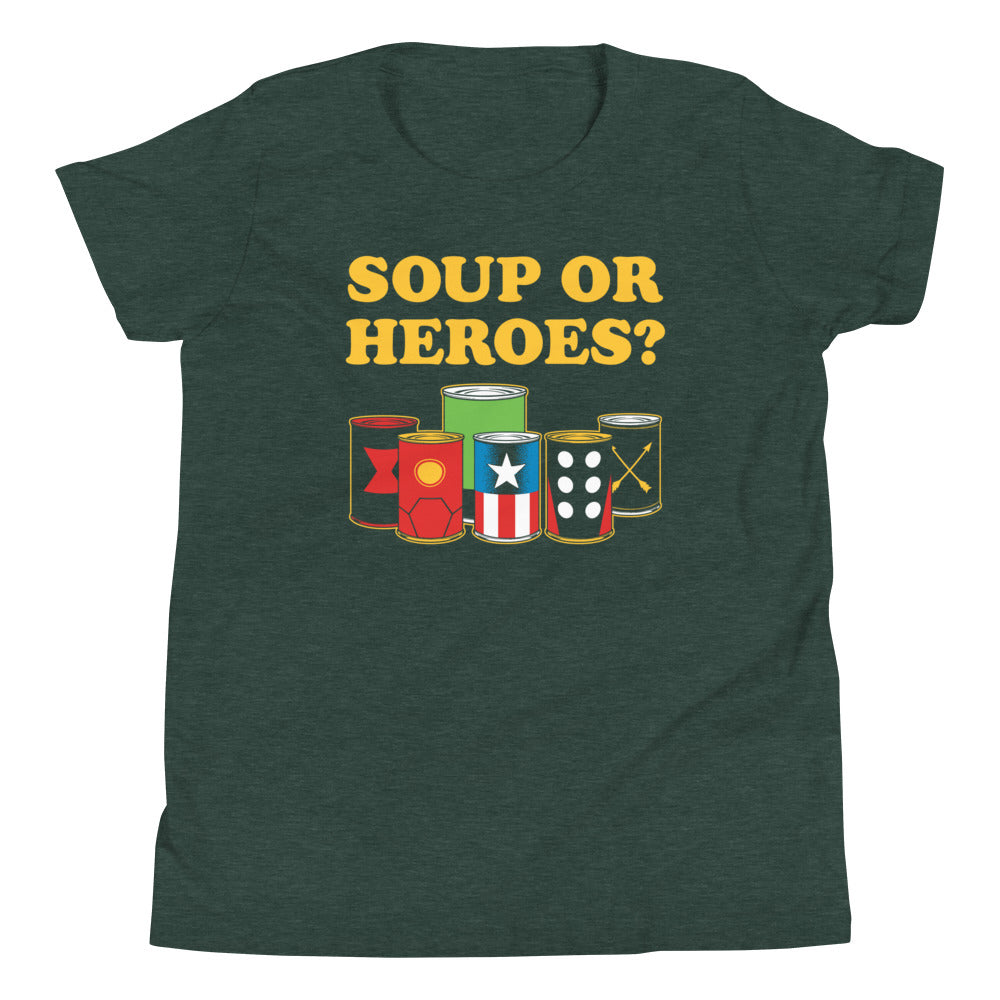 Soup Or Hero? Kid's Youth Tee Hoodie, Sweatshirt | CoreVibeTees.com (Image 3)