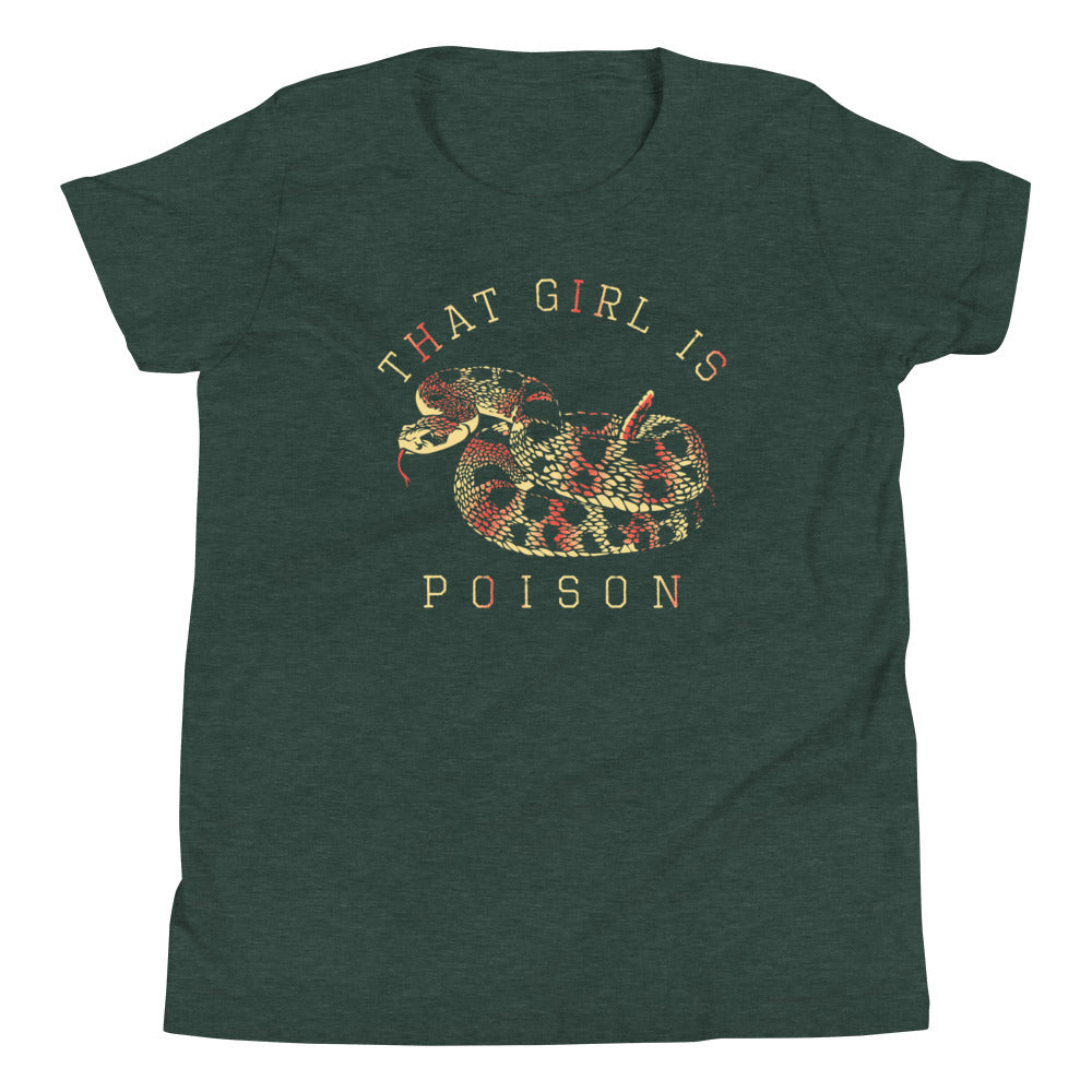 That Girl Is Poison Kid's Youth Tee Hoodie, Sweatshirt | CoreVibeTees.com (Image 3)