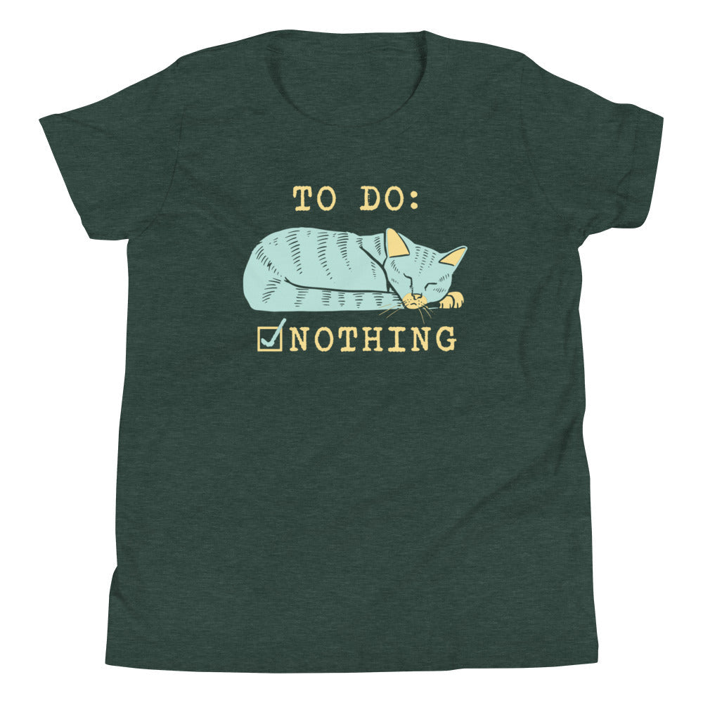 To Do: Nothing Kid's Youth Tee Hoodie, Sweatshirt | CoreVibeTees.com (Image 5)