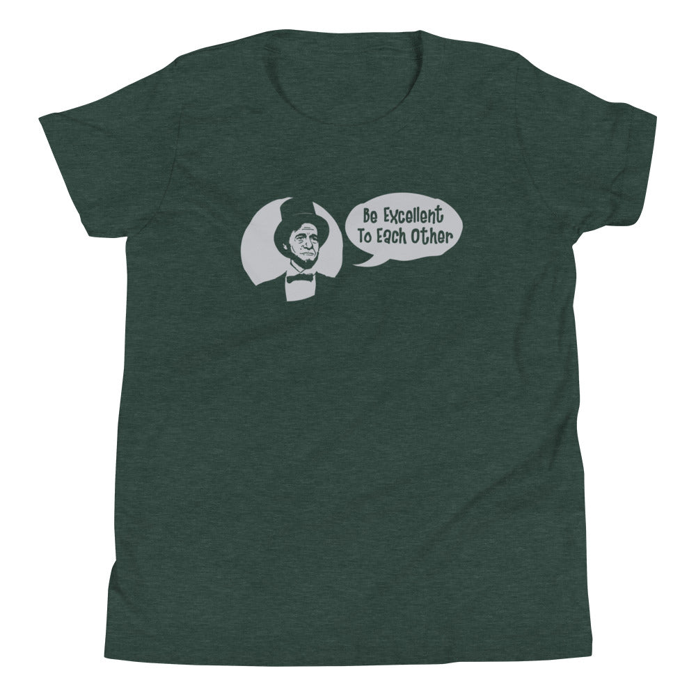 Be Excellent to Each Other Kid's Youth Tee Hoodie, Sweatshirt | CoreVibeTees.com (Image 3)