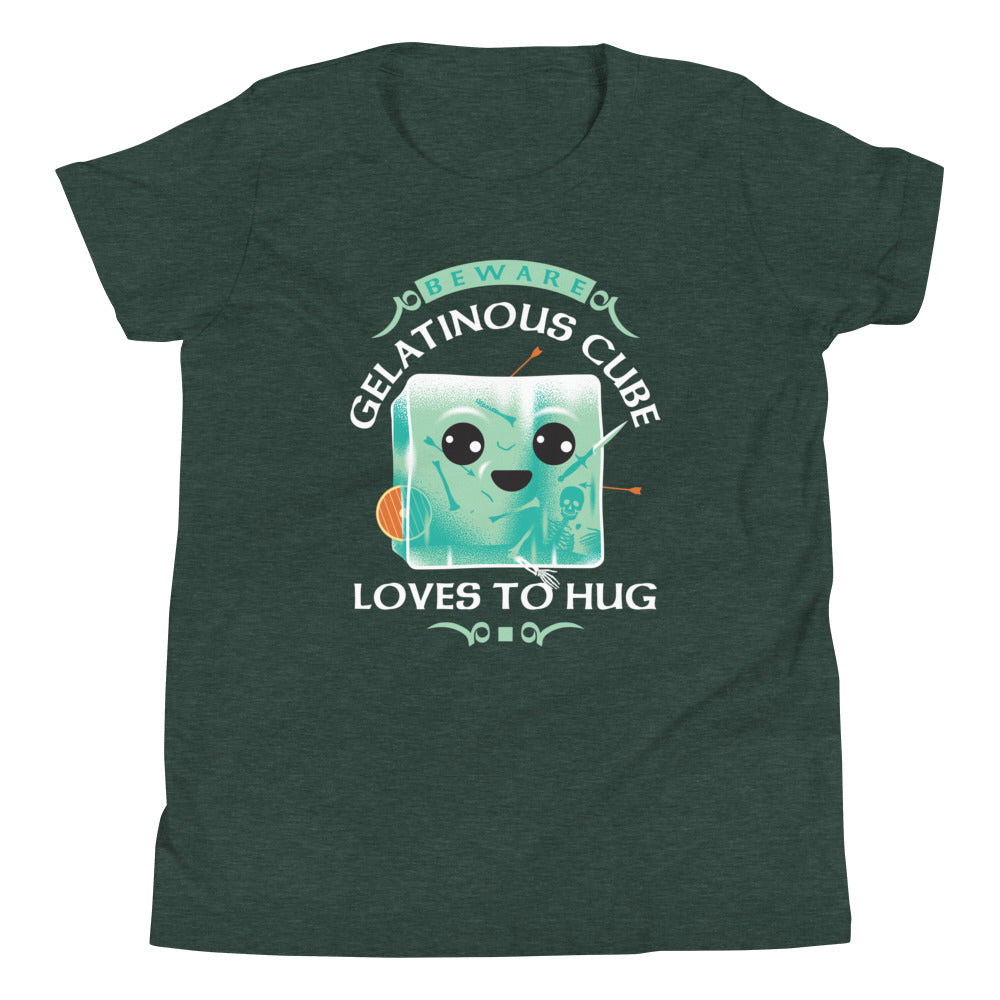 Gelatinous Cube Loves To Hug Kid's Youth Tee Hoodie, Sweatshirt | CoreVibeTees.com (Image 5)