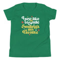 I Just Like To Smile Smiling's My Favorite Kid's Youth Tee Hoodie, Sweatshirt | CoreVibeTees.com (Image 1)