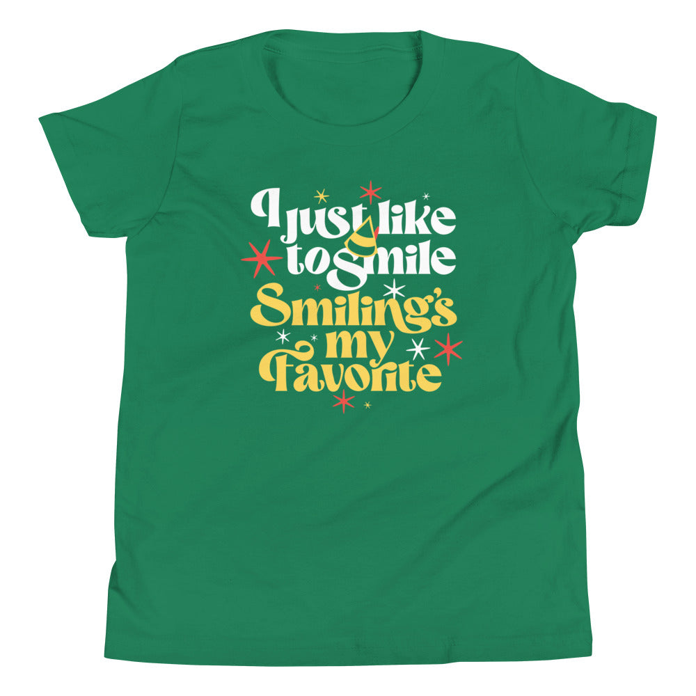 I Just Like To Smile Smiling's My Favorite Kid's Youth Tee Hoodie, Sweatshirt | CoreVibeTees.com (Image 1)