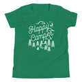 Happy Camper Kid's Youth Tee Hoodie, Sweatshirt | CoreVibeTees.com (Image 1)