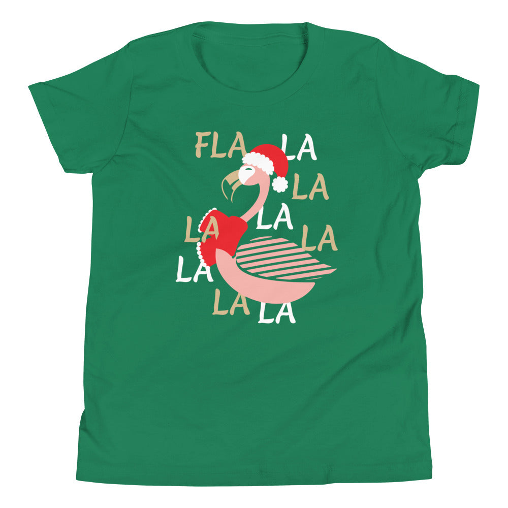 Fla La La Lamingo Kid's Youth Tee Hoodie, Sweatshirt | CoreVibeTees.com (Image 5)