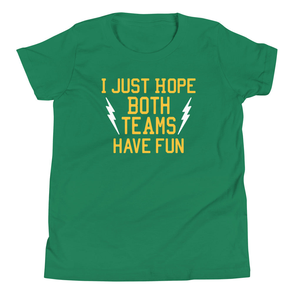 I Just Hope Both Teams Have Fun Kid's Youth Tee Hoodie, Sweatshirt | CoreVibeTees.com (Image 5)