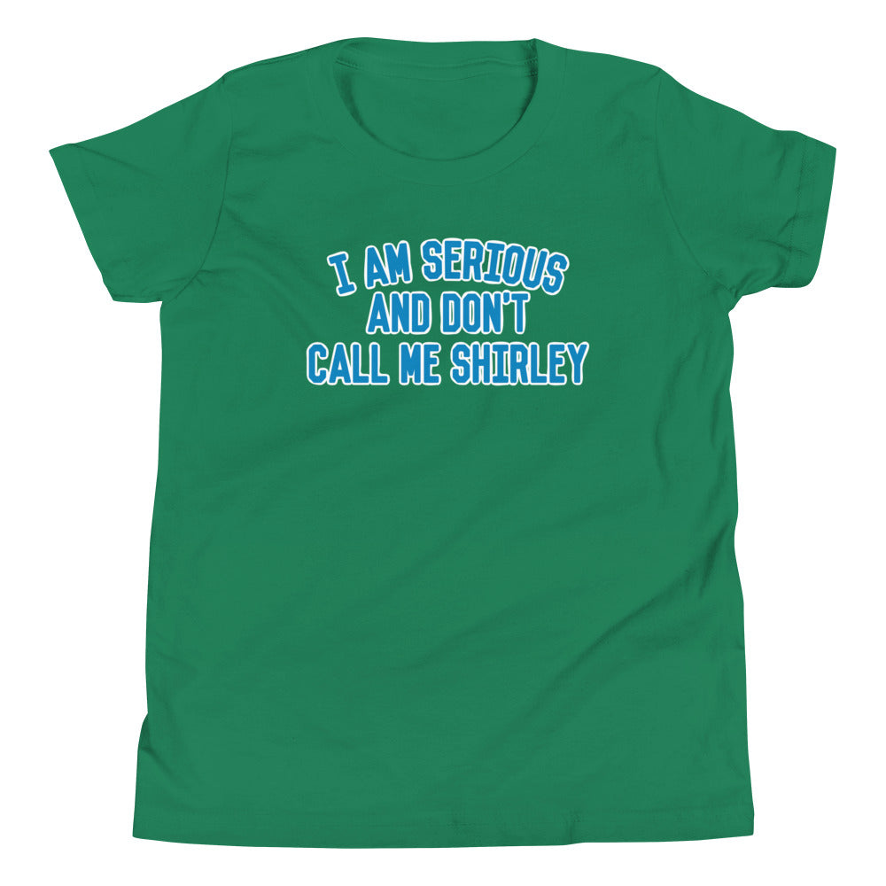 I Am Serious, And Don't Call Me Shirley Kid's Youth Tee Hoodie, Sweatshirt | CoreVibeTees.com (Image 5)