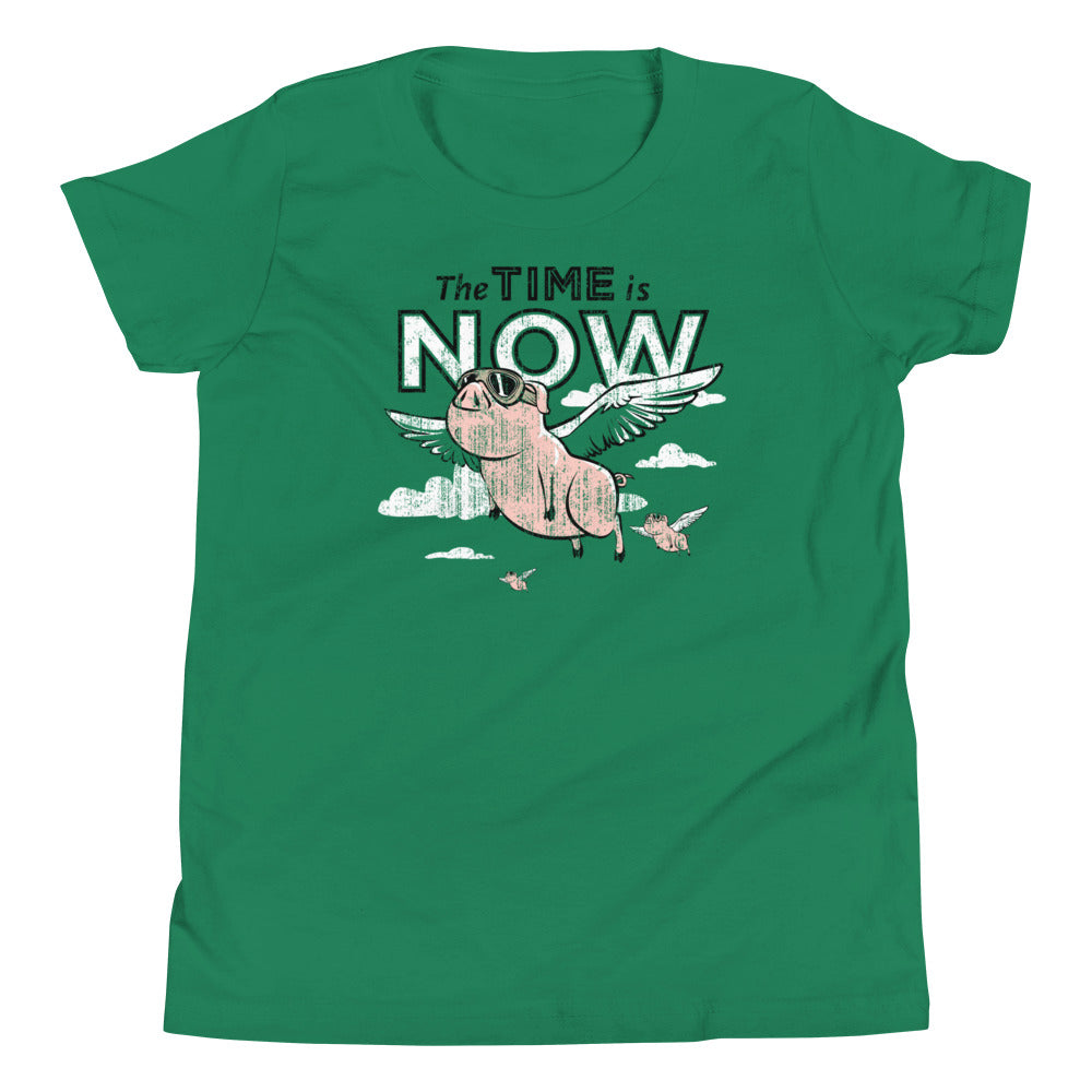 The Time Is Now Kid's Youth Tee Hoodie, Sweatshirt | CoreVibeTees.com (Image 3)