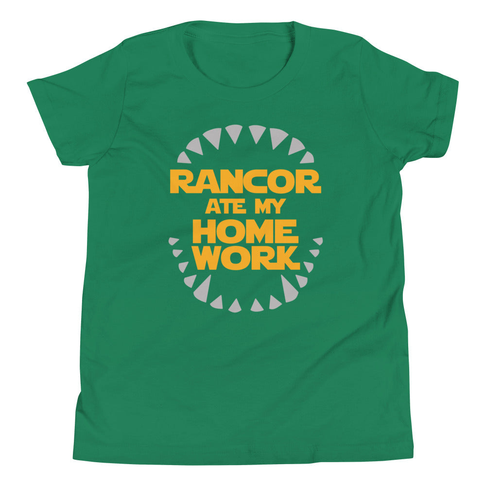 Rancor Ate My Homework Kid's Youth Tee Hoodie, Sweatshirt | CoreVibeTees.com (Image 5)