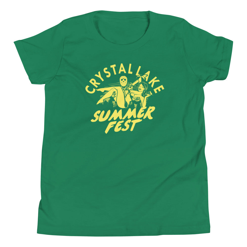 Crystal Lake Summer Fest Kid's Youth Tee Hoodie, Sweatshirt | CoreVibeTees.com (Image 5)