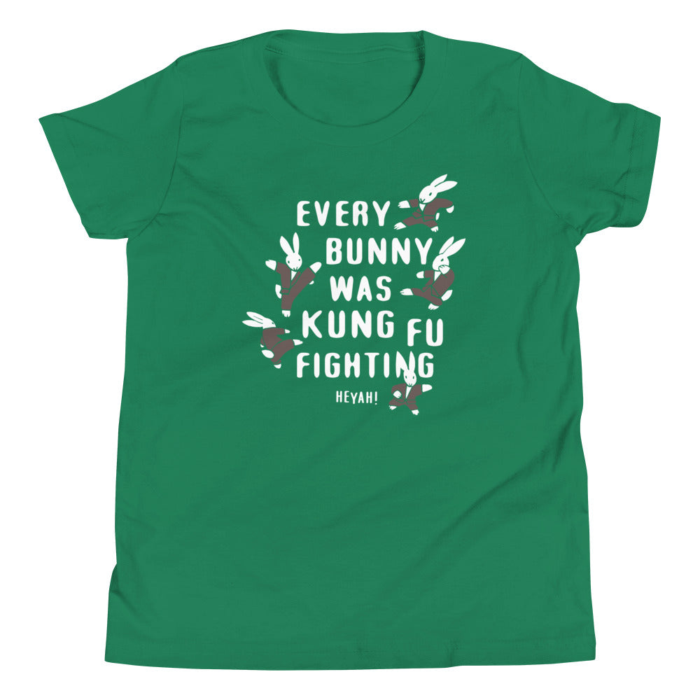 Every Bunny Was Kung Fu Fighting Kid's Youth Tee Hoodie, Sweatshirt | CoreVibeTees.com (Image 2)