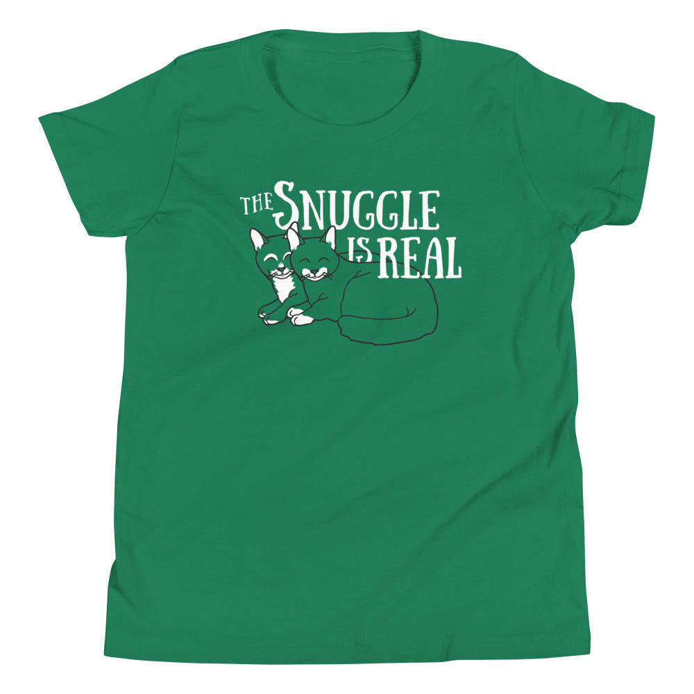 The Snuggle Is Real Kid's Youth Tee Hoodie, Sweatshirt | CoreVibeTees.com (Image 2)