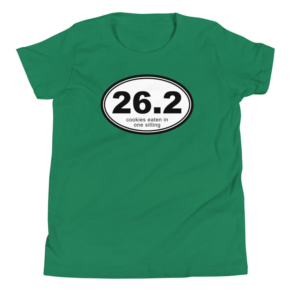 26.2 Cookies Eaten In One Sitting Kid's Youth Tee Hoodie, Sweatshirt | CoreVibeTees.com (Image 1)