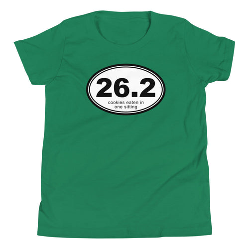 26.2 Cookies Eaten In One Sitting Kid's Youth Tee Hoodie, Sweatshirt | CoreVibeTees.com (Image 1)