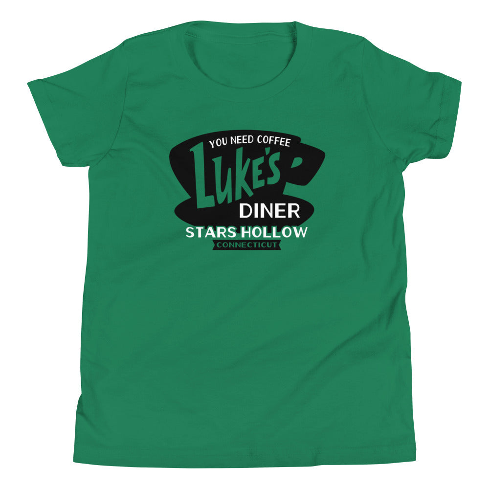 Luke's Diner Kid's Youth Tee Hoodie, Sweatshirt | CoreVibeTees.com (Image 1)