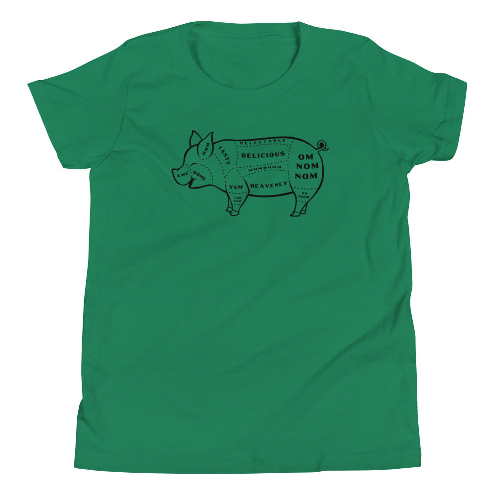 Tasty Pig Cuts Kid's Youth Tee Hoodie, Sweatshirt | CoreVibeTees.com (Image 3)
