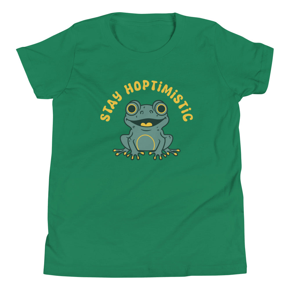 Stay Hoptimistic Kid's Youth Tee Hoodie, Sweatshirt | CoreVibeTees.com (Image 5)