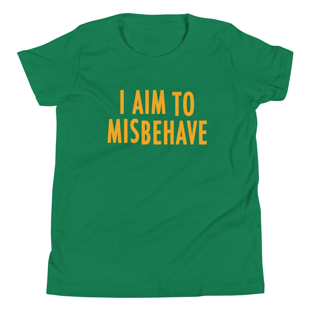 I Aim To Misbehave Kid's Youth Tee Hoodie, Sweatshirt | CoreVibeTees.com (Image 5)