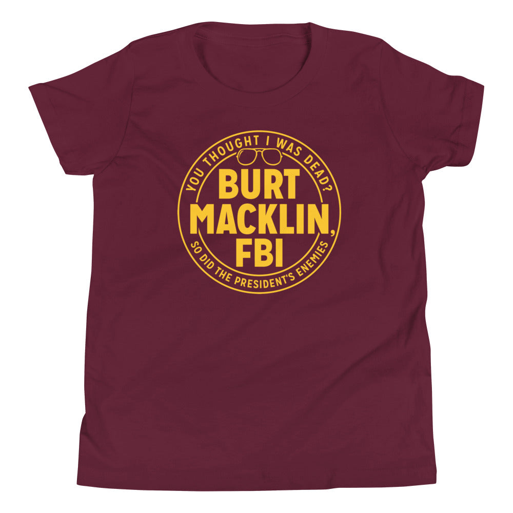 Burt Macklin, FBI Kid's Youth Tee Hoodie, Sweatshirt | CoreVibeTees.com (Image 3)