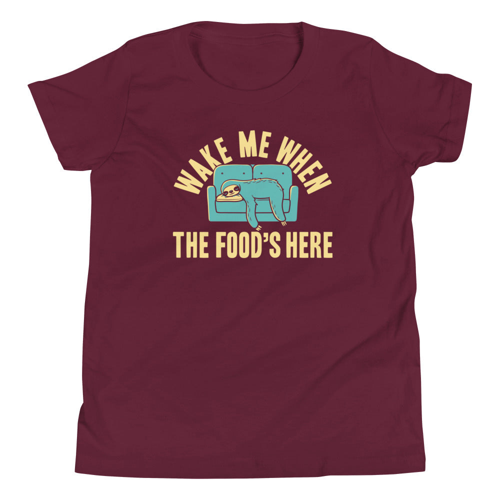Wake Me When The Food's Here Kid's Youth Tee Hoodie, Sweatshirt | CoreVibeTees.com (Image 3)