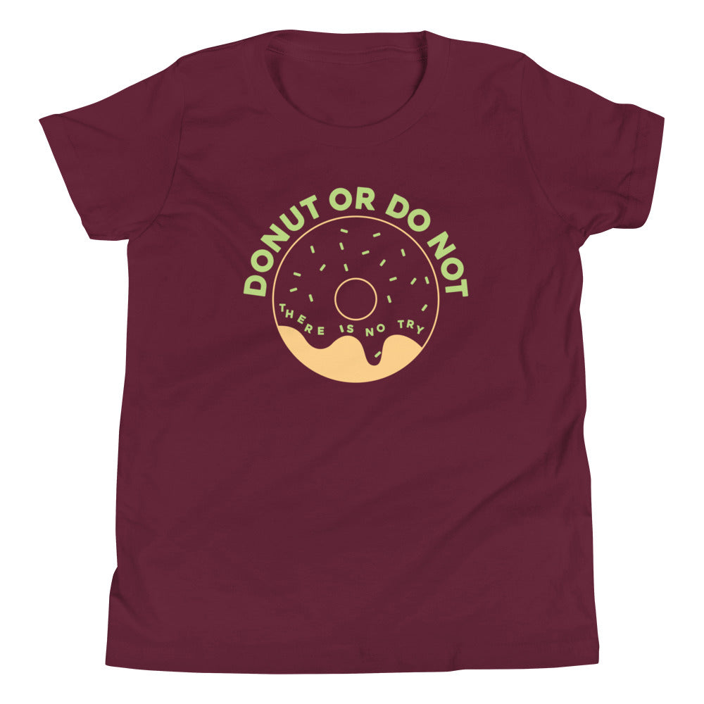 Donut Or Do Not Kid's Youth Tee Hoodie, Sweatshirt | CoreVibeTees.com (Image 3)