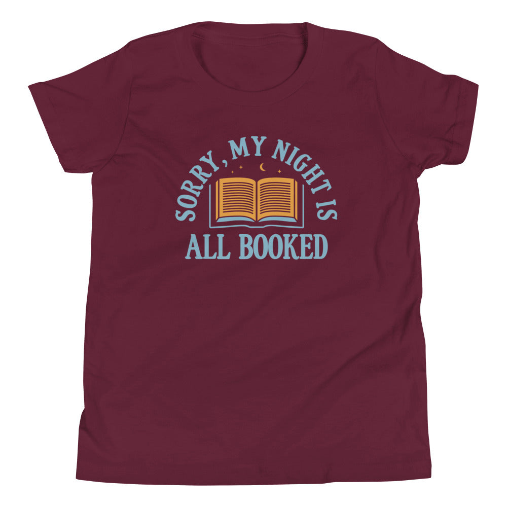 Sorry, My Night Is All Booked Kid's Youth Tee Hoodie, Sweatshirt | CoreVibeTees.com (Image 3)