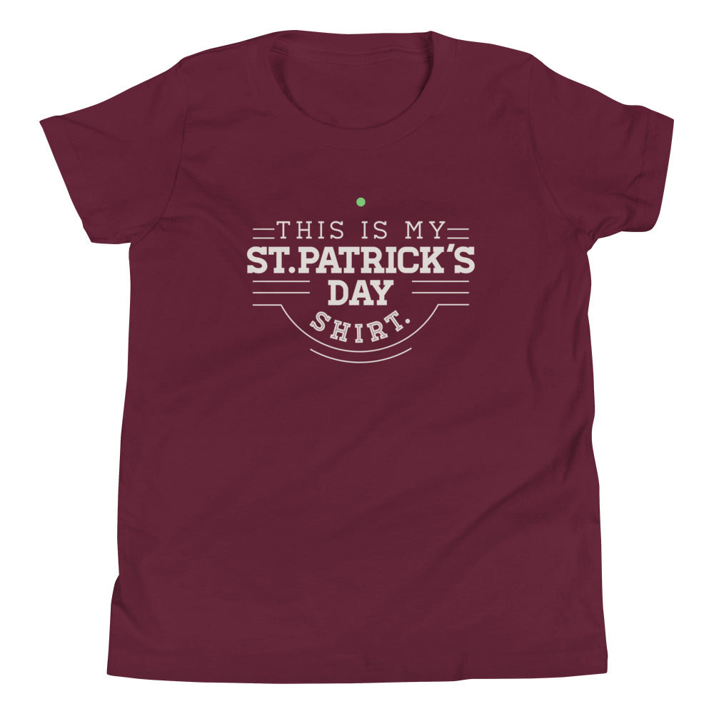 This Is My St. Patrick's Day Shirt Kid's Youth Tee Hoodie, Sweatshirt | CoreVibeTees.com (Image 3)