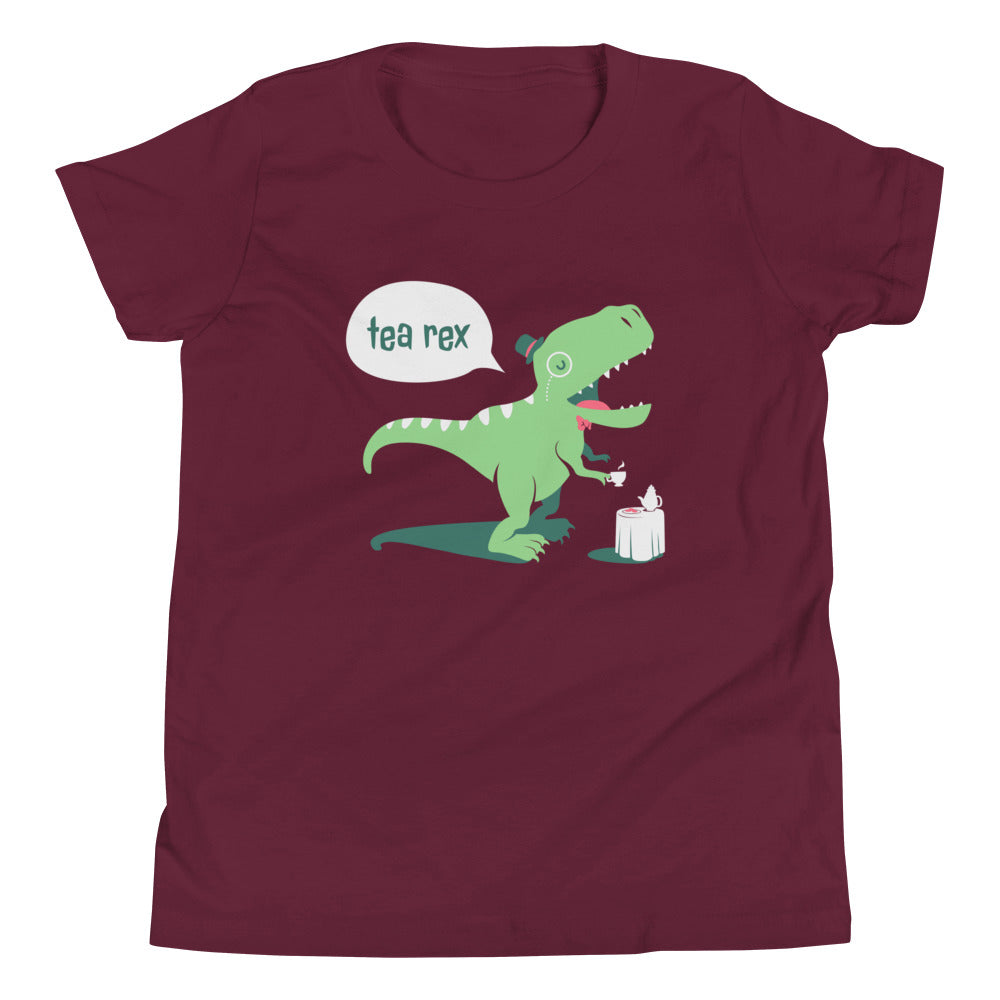 Tea Rex Kid's Youth Tee Hoodie, Sweatshirt | CoreVibeTees.com (Image 4)