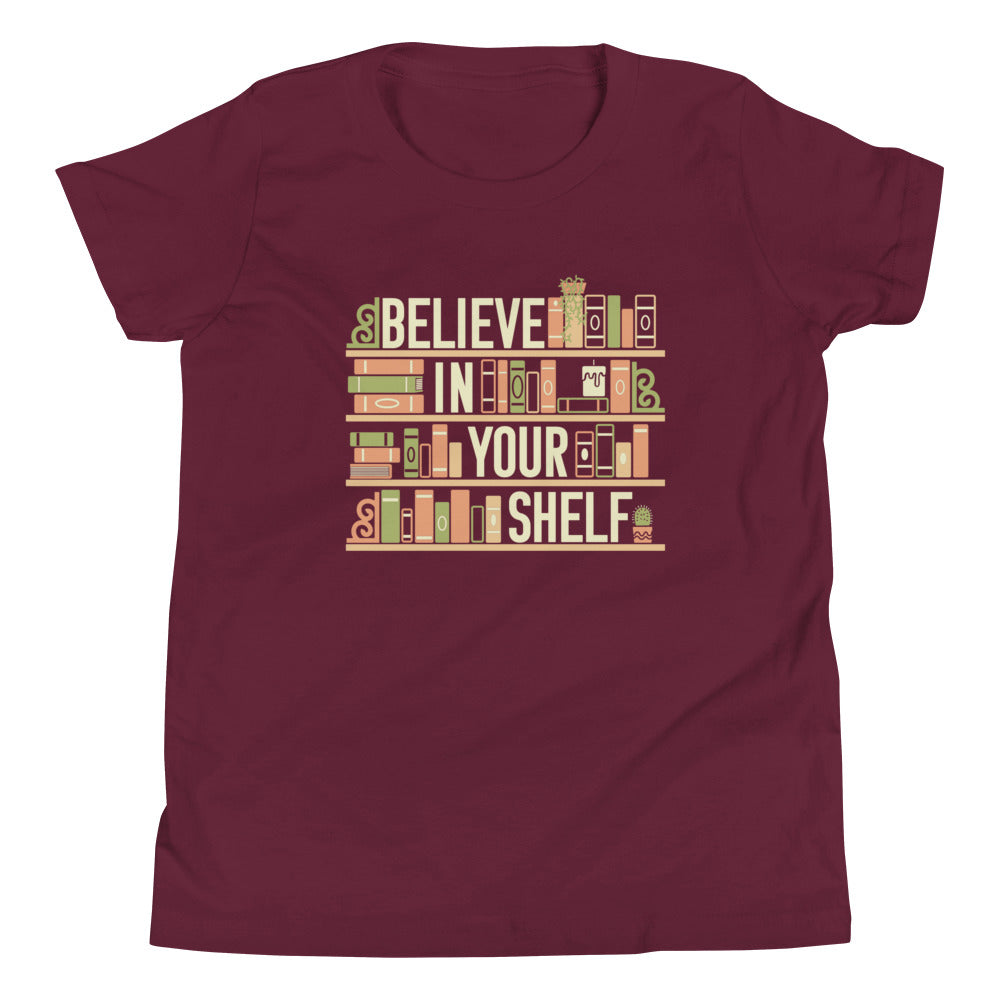 Believe In Your Shelf Kid's Youth Tee Hoodie, Sweatshirt | CoreVibeTees.com (Image 4)