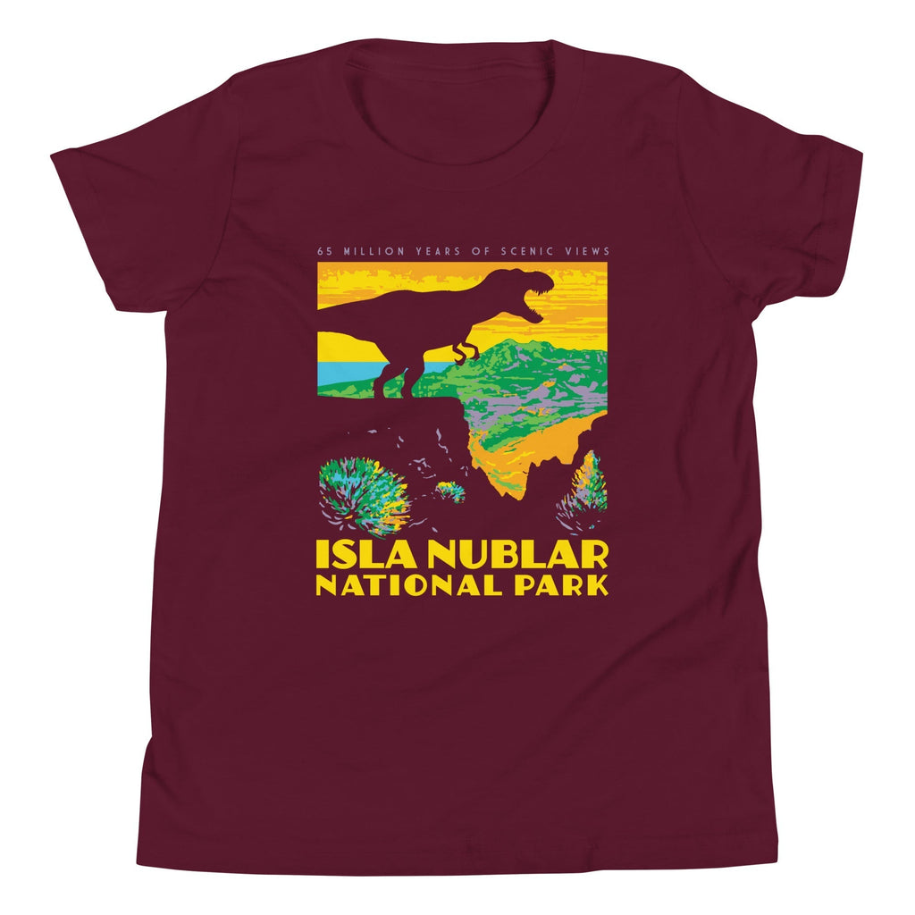 Isla Nublar National Park Kid's Youth Tee Hoodie, Sweatshirt | CoreVibeTees.com (Image 3)