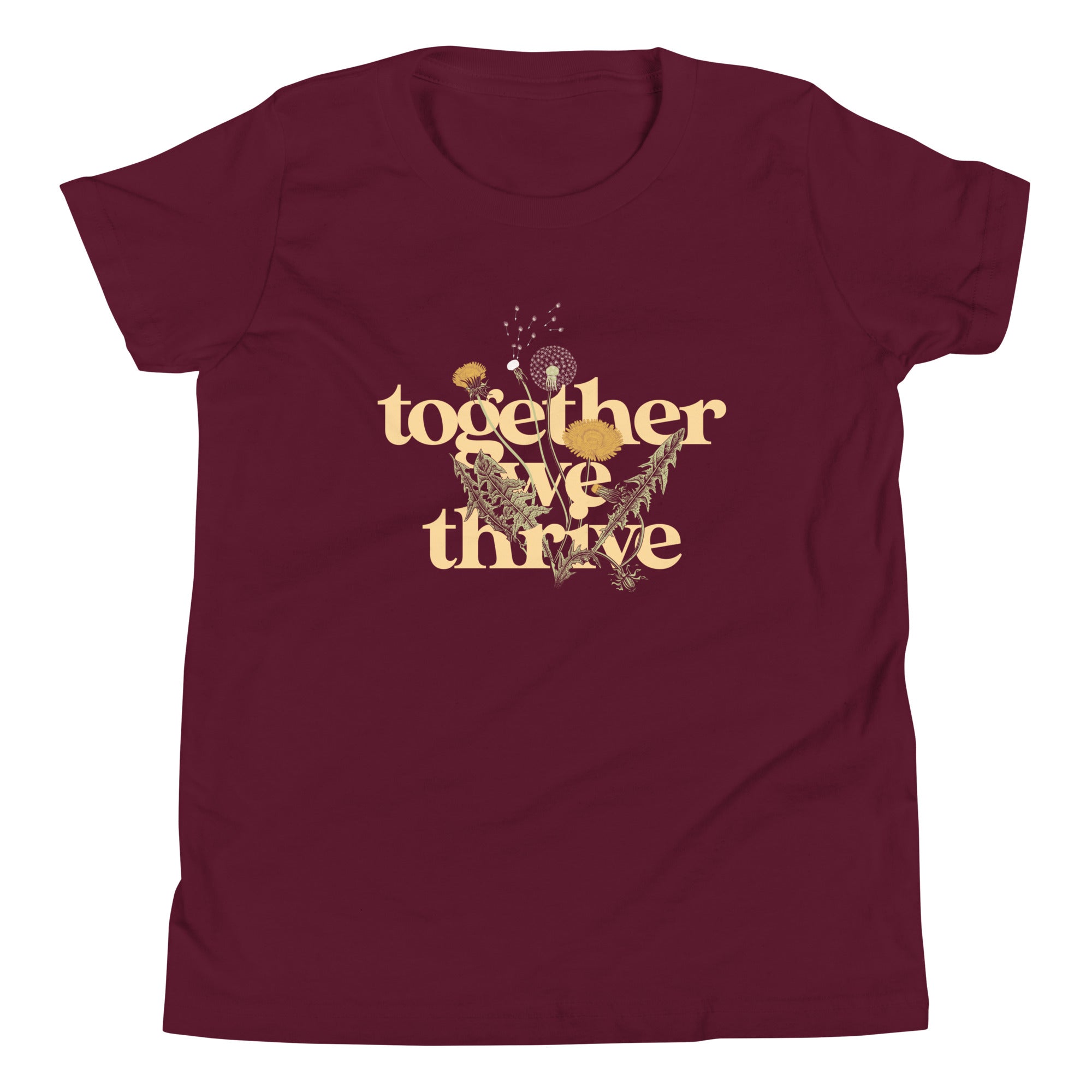 Together We Thrive Kid's Youth Tee Hoodie, Sweatshirt | CoreVibeTees.com (Image 3)