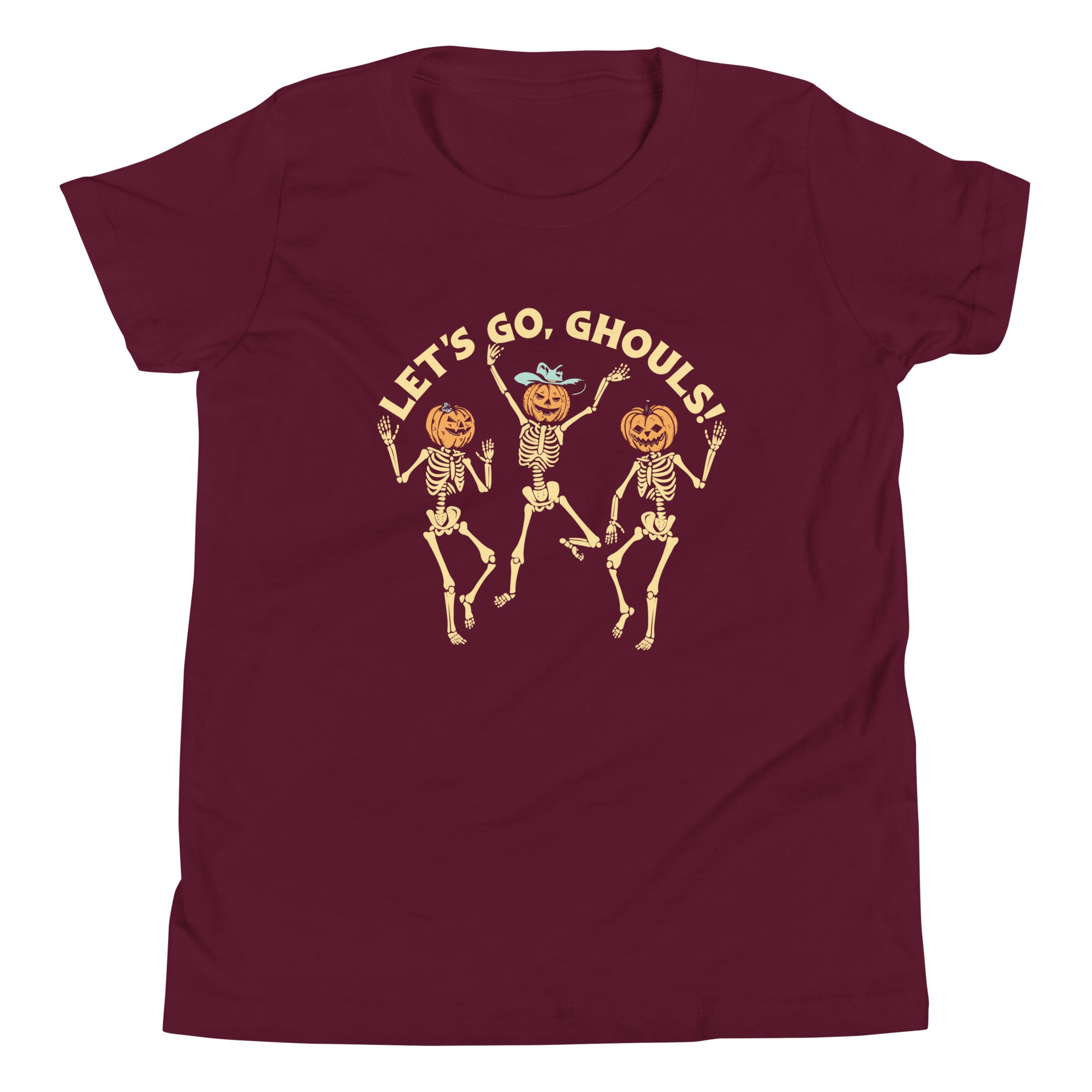 Let's Go, Ghouls! Kid's Youth Tee Hoodie, Sweatshirt | CoreVibeTees.com (Image 3)